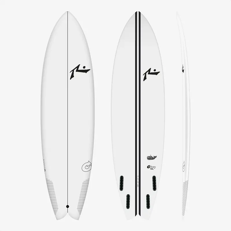 Rusty 7'8" Moby Fish TEC White
