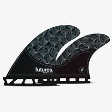 Futures Futures Rasta Honeycomb Quad Fins Medium Black/Teal
