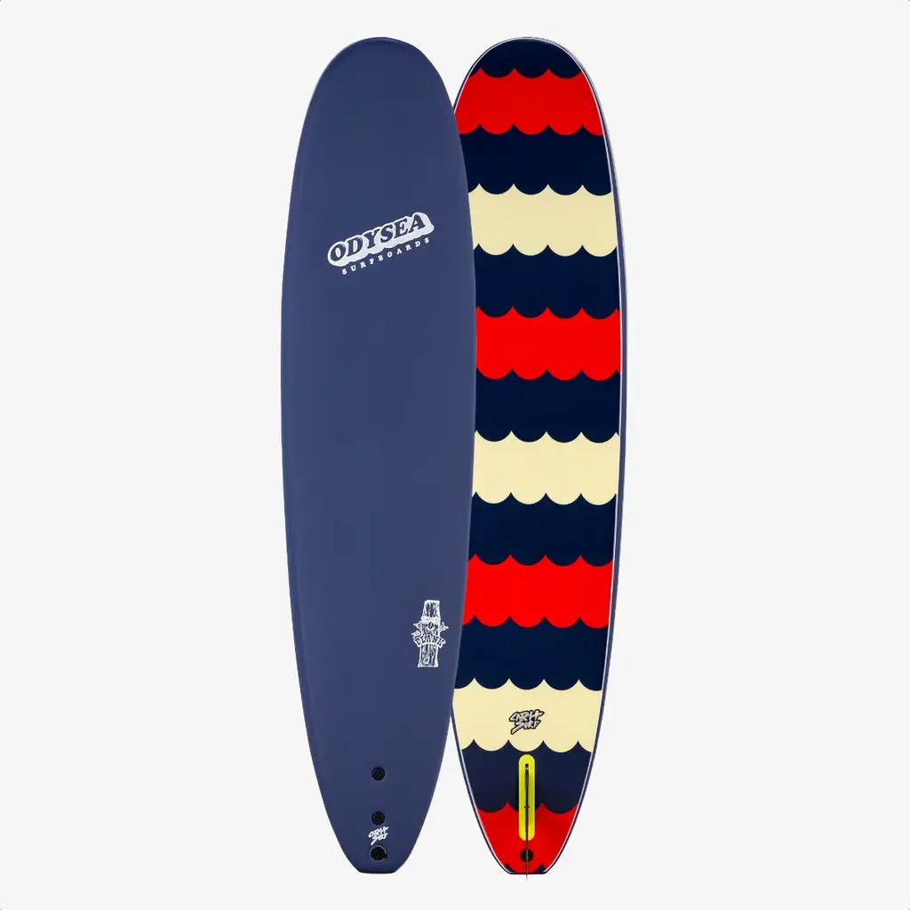 Catch Surf 8'0" Catch Surf Plank Single Fin Softboard Midnight Blue/Scallops