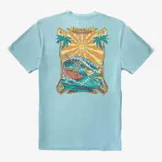 Vissla Vissla Shredded Cosmic Wash Short Sleeve Tee Pacific Blue FINAL SALE