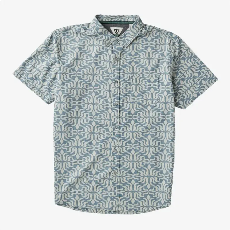 Vissla Zanzibar Eco Short Sleeve Shirt Dark Blue