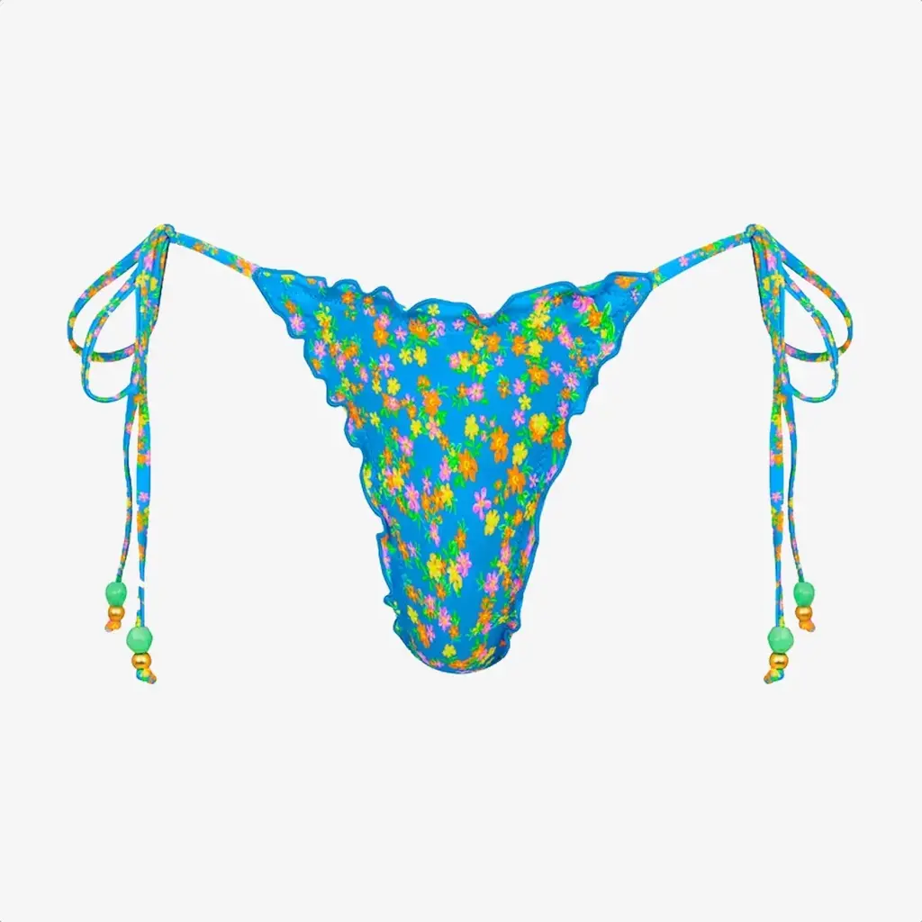 Kulani Kinis Kulani Kinis Lettuce Edge Thong Tie Bikini Bottom La Belle