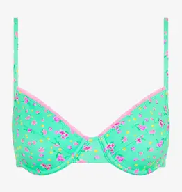 Kulani Kinis Decorative Ditzy Underwire Bikini Top Mint Macaron FINAL SALE