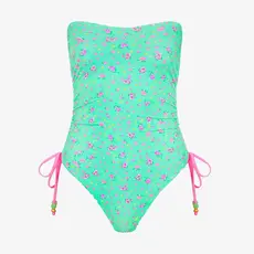 Kulani Kinis Kulani Kinis Ruched Bandeau Classic Cut One Piece Mint Macaron