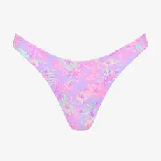 Kulani Kinis Kulani Kinis Gathered Deep V Thong Bikini Bottom Lilac Love