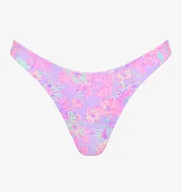 Kulani Kinis Kulani Kinis Gathered Deep V Thong Bikini Bottom Lilac Love