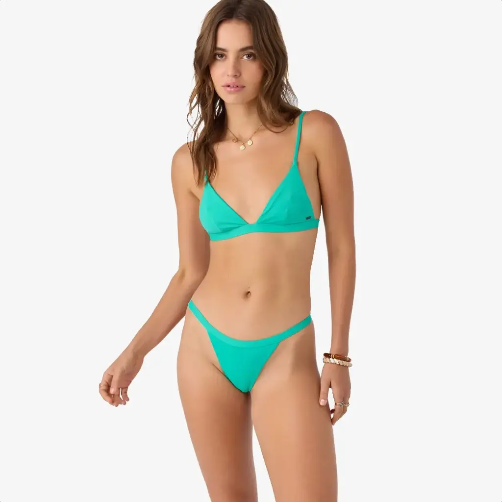 O'Neill O'Neill Saltwater Solids Seaside Triangle Top Peacock Green
