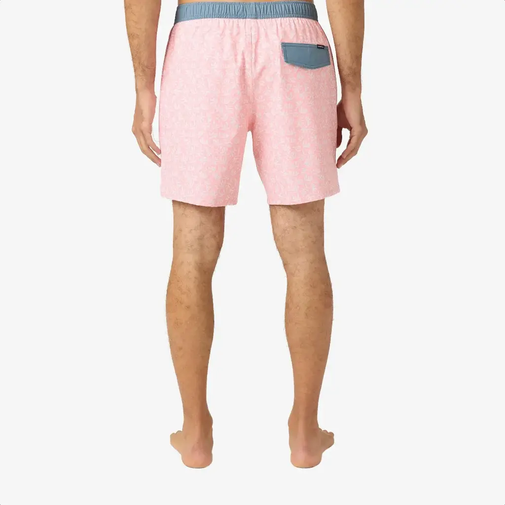 O'Neill O'Neill Hermosa Elastic Waist Lined 17" Swim Trunks Pink Foam