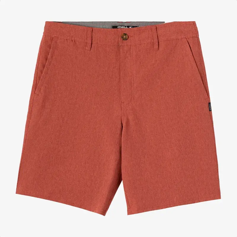 O'Neill Reserve Heather 19" Hybrid Shorts Heather Mahogany FINAL SALE
