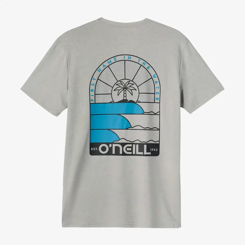O'Neill O'Neill TRVLR UPF Isle Standard Fit Tee Heather Grey