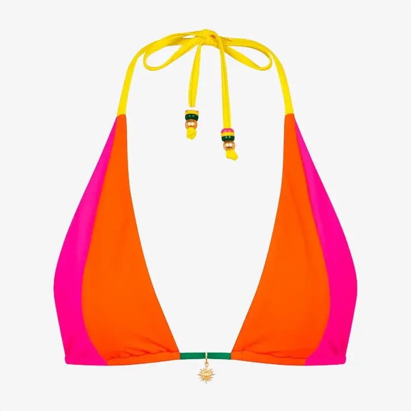 Kulani Kinis Kulani Kinis Splice Triangle Bikini Top Passionfruit Punch