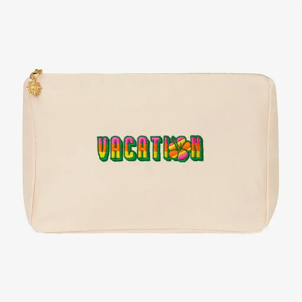 Kulani Kinis Kulani Kinis Embroidered Beach Pouch
