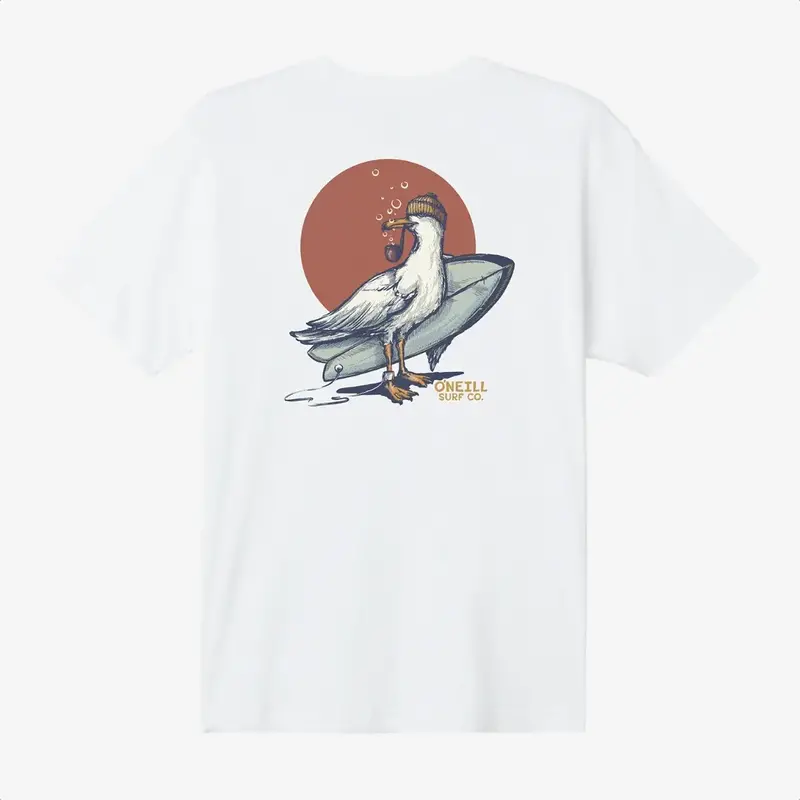 O'Neill Steven Seagull Standard Fit Tee White FINAL SALE