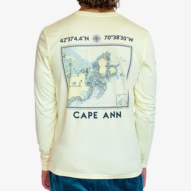 Surfari Cape Ann UPF 50+ L/S Solar Top Yellow