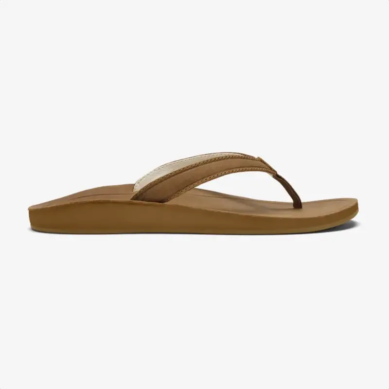 OluKai Southshore Women's Leather Beach Sandal Toffee