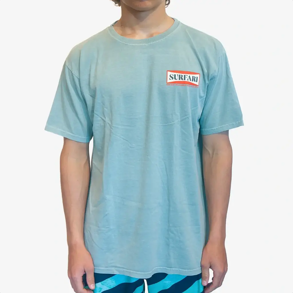 Surfari Surfari Board Logo Tee Sage FINAL SALE