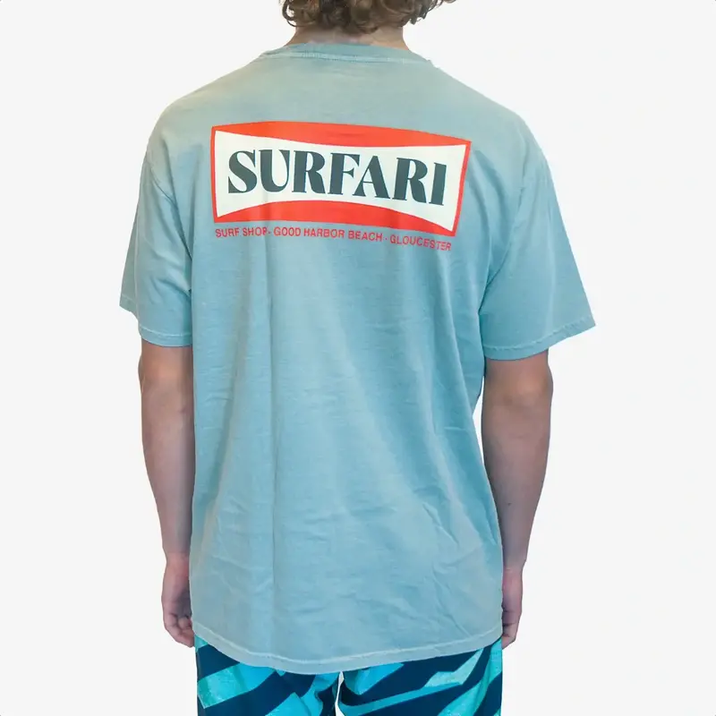 Surfari Board Logo Tee Sage