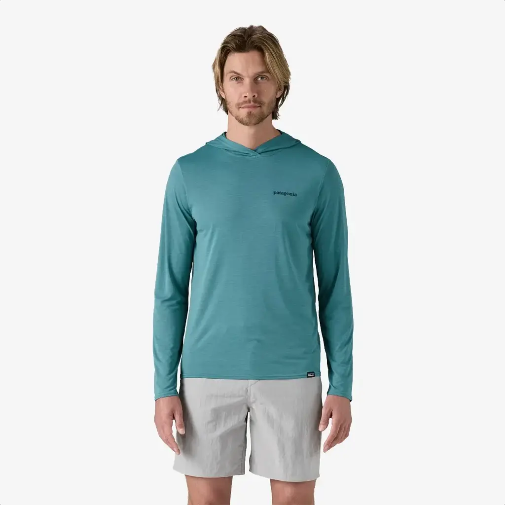 Patagonia Patagonia Men's Capilene Cool Daily Graphic Hoody Boardshort Logo Tones Wetland Blue X-Dye