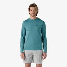 Patagonia Patagonia Men's Capilene Cool Daily Graphic Hoody Boardshort Logo Tones Wetland Blue X-Dye