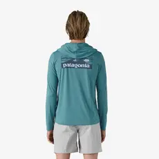 Patagonia Patagonia Men's Capilene Cool Daily Graphic Hoody Boardshort Logo Tones Wetland Blue X-Dye