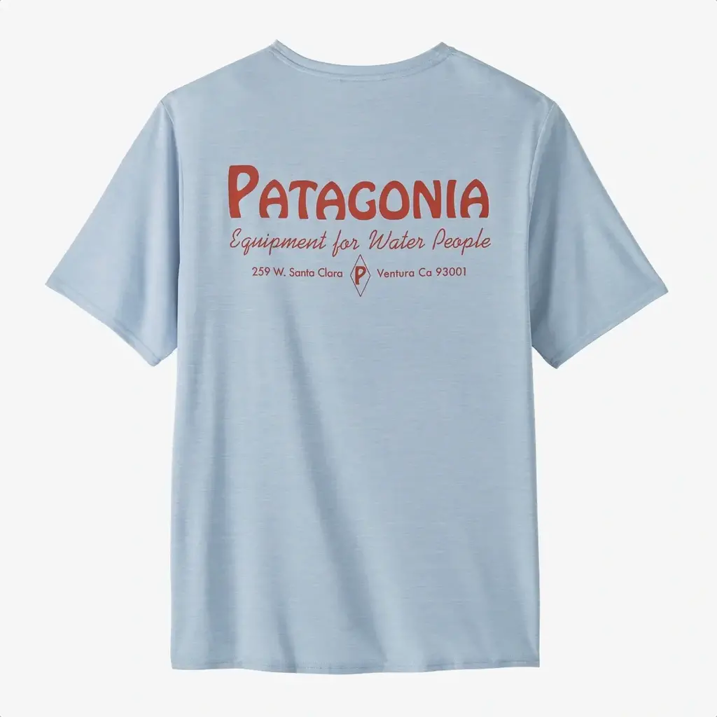 Patagonia Patagonia Men's Capilene Cool Daily Graphic Shirt Water People Banner Fleck Blue