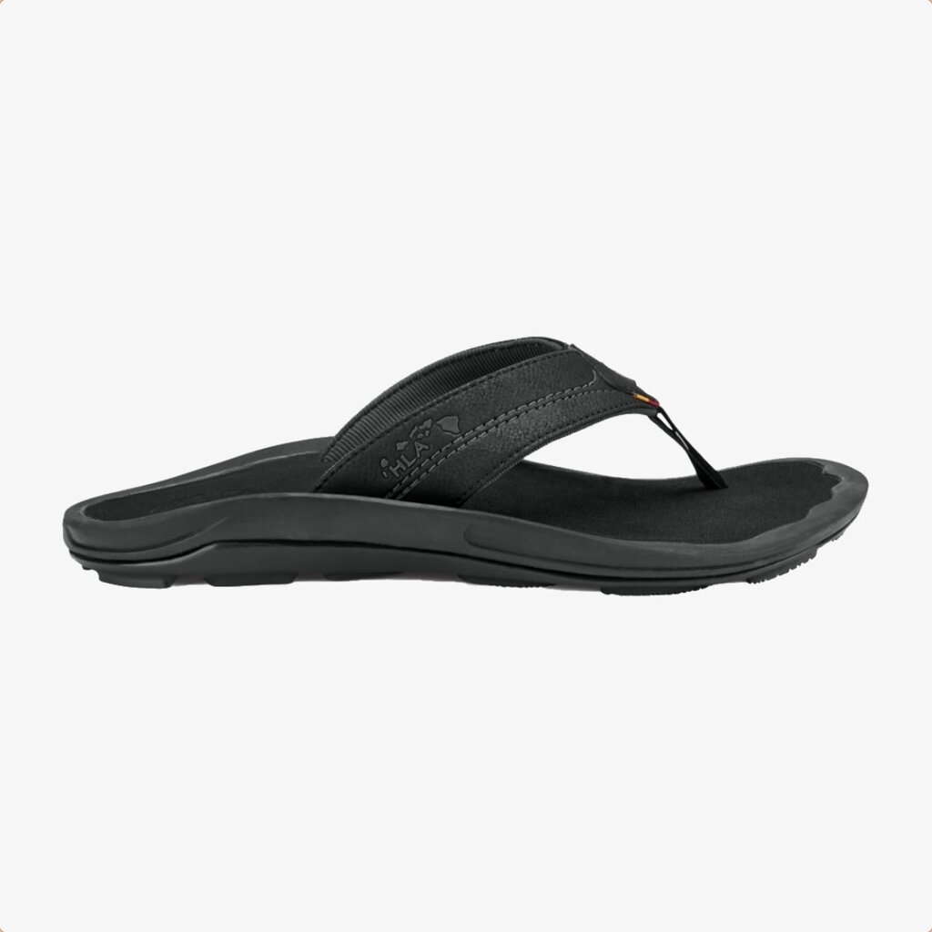 OluKai OluKai Kipi Men's Beach Sandal Black FINAL SALE