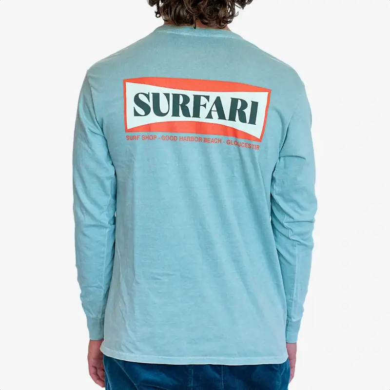 Surfari Board Logo L/S Tee Sage