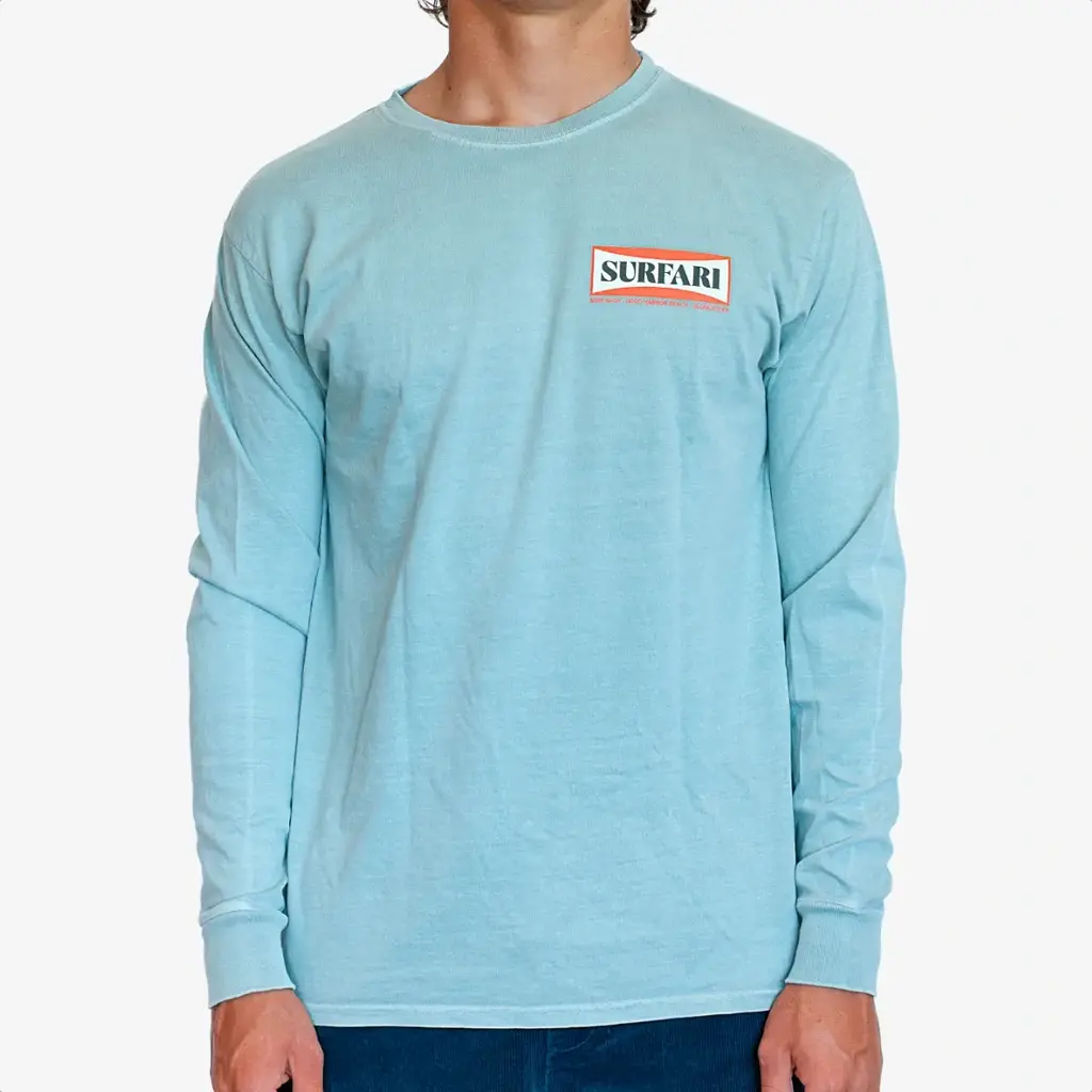 Surfari Surfari Board Logo L/S Tee Sage FINAL SALE