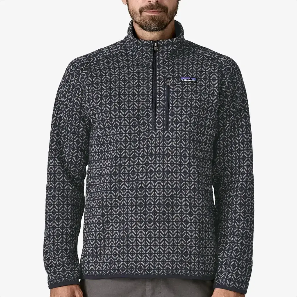 Patagonia Patagonia Men's Better Sweater 1/4 Zip Fleece Scales Sunken Blue