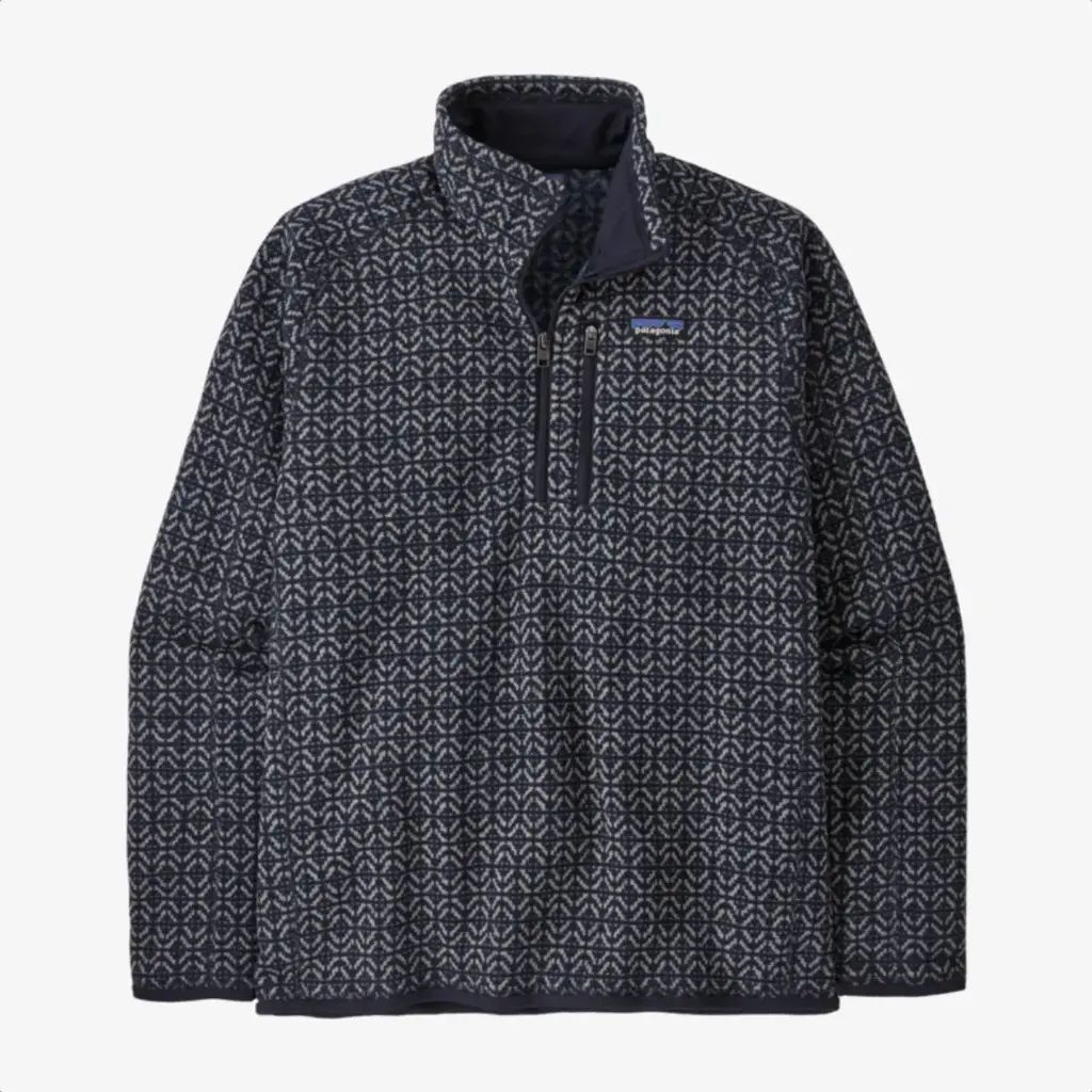 Patagonia Patagonia Men's Better Sweater 1/4 Zip Fleece Scales Sunken Blue
