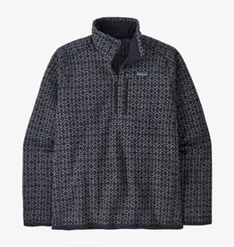 Patagonia Men's Better Sweater 1/4 Zip Fleece Scales Sunken Blue