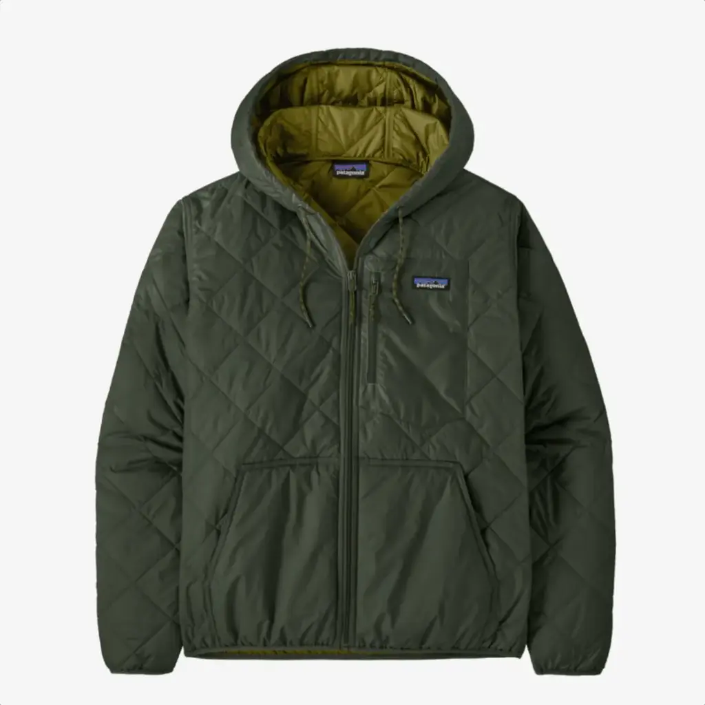 Patagonia Patagonia Men's Diamond Quilted Bomber Hoody Old Growth Green