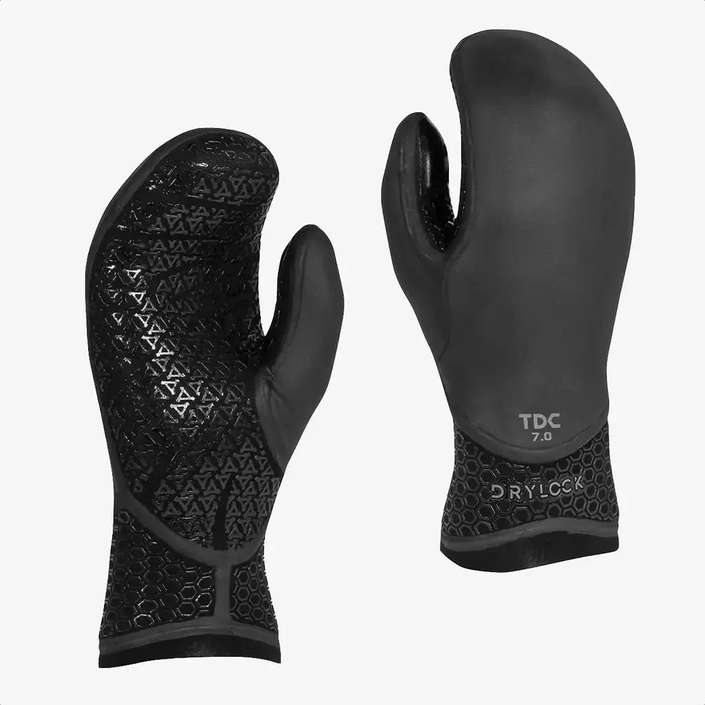 XCEL XCEL Drylock Texture Skin Mitten 7mm Black