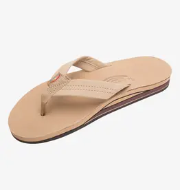 Rainbow Sandals Men's Double Layer Premier Leather With Arch Support Sierra Brown