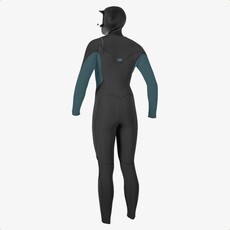 O'Neill O'Neill Women's Hyperfreak 5/4+mm Chest Zip w/Hood Full Wetsuit Graphite Blue