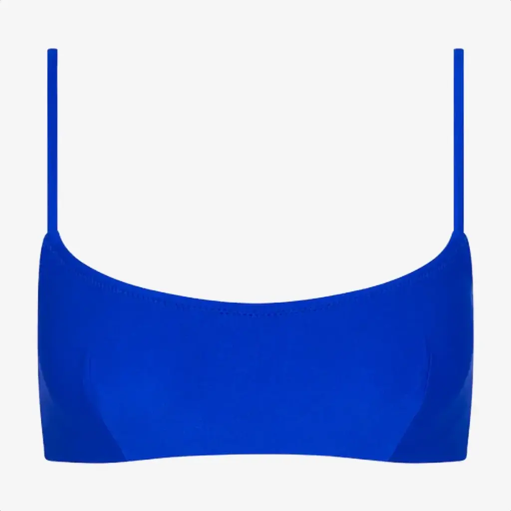 Kulani Kinis Kulani Kinis Invisible Underwire Crop Bikini Top Blue Lagoon