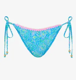 Kulani Kinis Crochet Dipped Cheeky Tie Bikini Bottom Stargaze