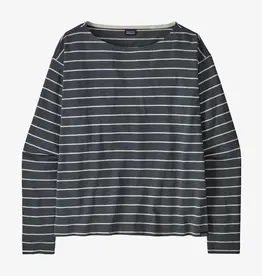 Patagonia Women's Long-Sleeved Mariner Top Boat Stripe Smolder Blue