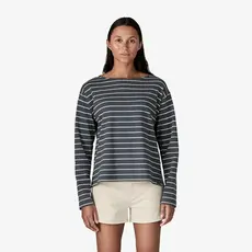 Patagonia Patagonia Women's Long-Sleeved Mariner Top Boat Stripe Smolder Blue