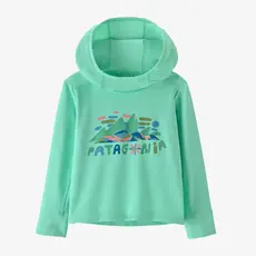 Patagonia Patagonia Baby Capilene Silkweight Hoody Fitz Roy Superbloom Early Teal