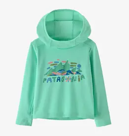 Patagonia Baby Capilene Silkweight Hoody Fitz Roy Superbloom Early Teal