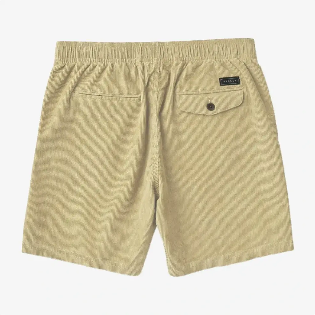 Vissla Vissla No See Ums Cord Eco 17" Elastic Walkshort Light Khaki