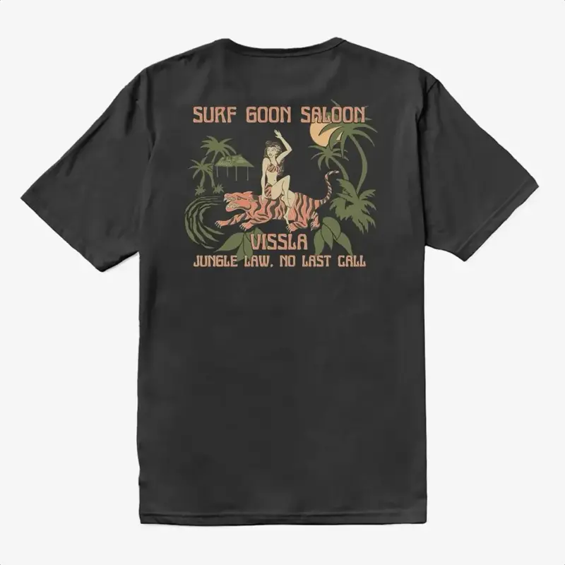 Vissla Jungle Law Organic Tee Phantom