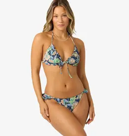 O'Neill Mermaid Floral Loveland Triangle Top Navy