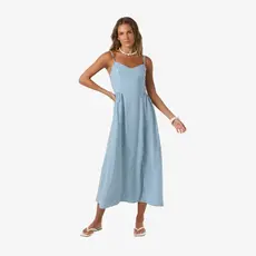 O'Neill O'Neill Linden Stripe Midi Dress Tofu FINAL SALE