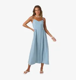 O'Neill Linden Stripe Midi Dress Tofu