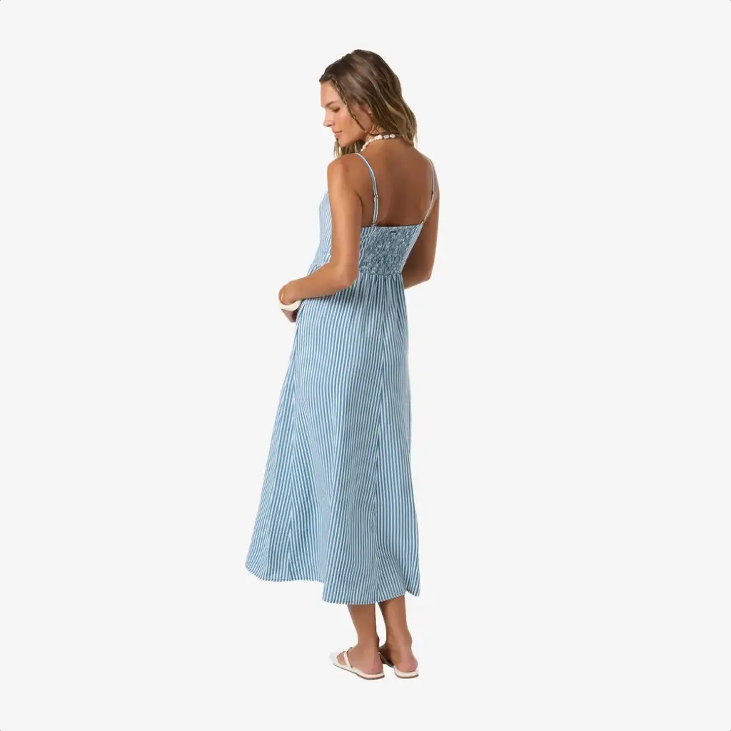 O'Neill O'Neill Linden Stripe Midi Dress Tofu FINAL SALE