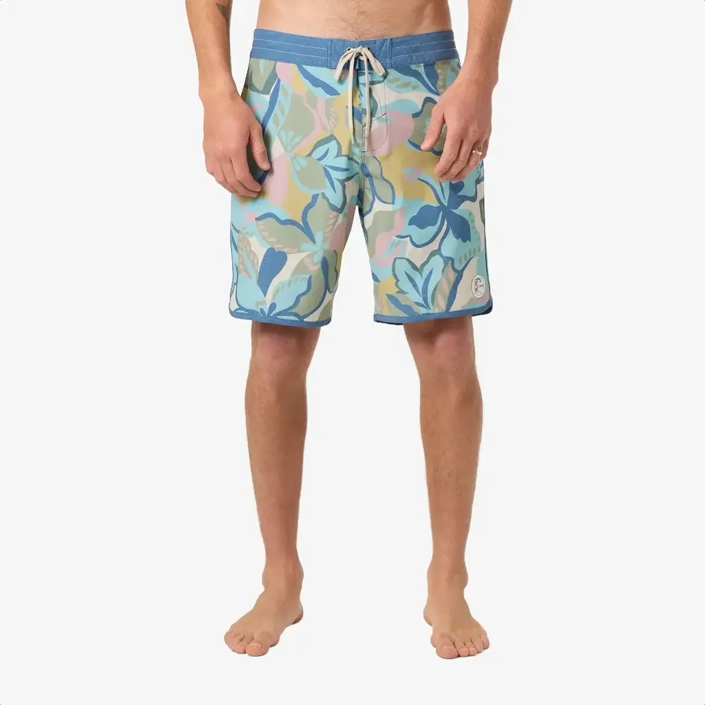 O'Neill O'Neill O'Riginals Print Scallop 18" Boardshorts Blue FSN 2