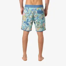 O'Neill O'Neill O'Riginals Print Scallop 18" Boardshorts Blue FSN 2