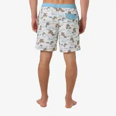 O'Neill O'Neill Hermosa Elastic Waist Lined 17" Swim Trunks Cream